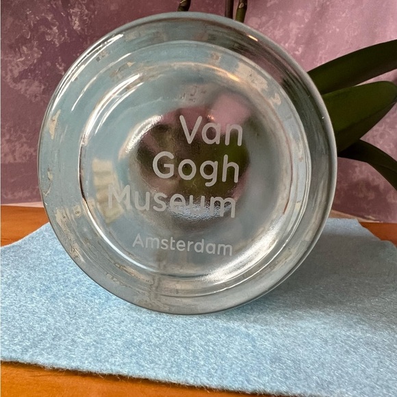 Van Gogh Almond Blossom Floral Candle Holder w inner holder and three tea lights - Picture 8 of 9